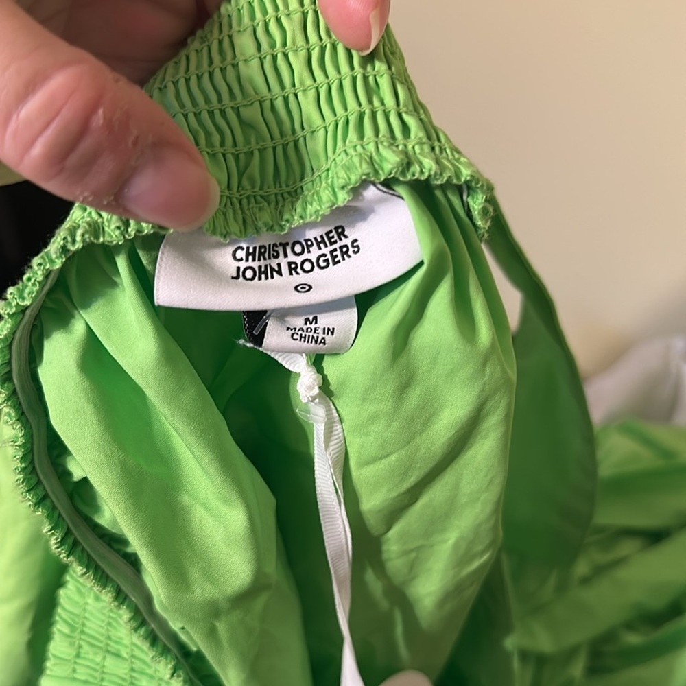Christopher John Rogers Green Tiered Ruffled Sundress - Picture 5 of 5
